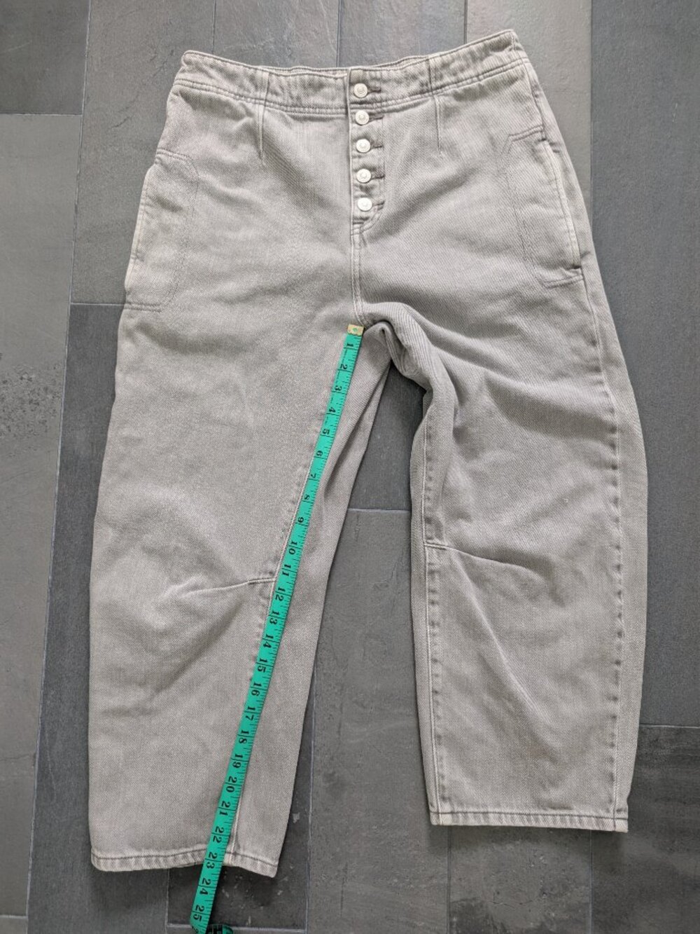 Free People Osaka barrel leg jeans - 29 - gray - Picture 10 of 10